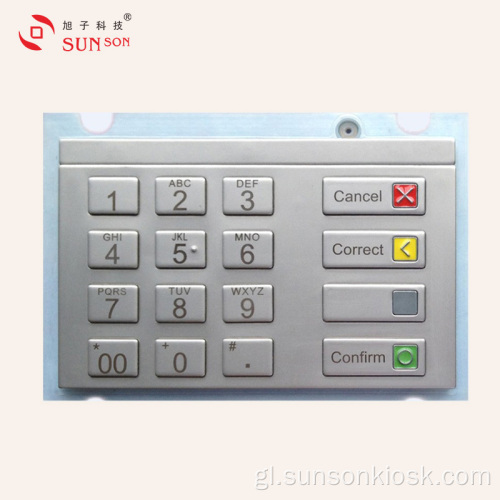Teclado PIN de cifrado de pequeno tamaño para quiosco de pago